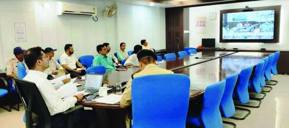 Commissioner Sharma gave instructions in video conference