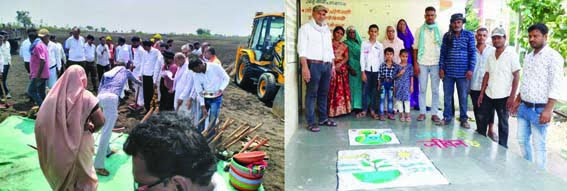 Work of deepening the pond started in Chhipabad under ‘Jal Ganga Samvardhan Abhiyan’