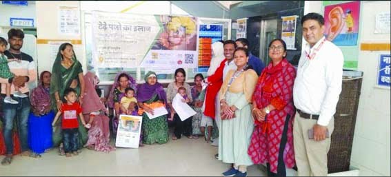 Free treatment and medicines provided in the clawfoot camp in the district hospital