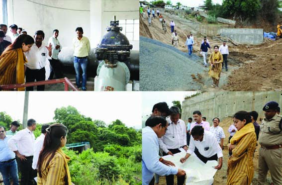 The collector visited the major flood affected areas of the city