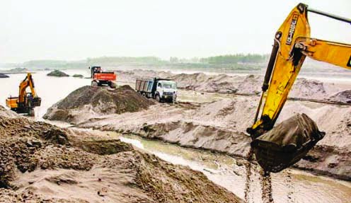 Sand excavation is completely banned from 30 June to 1 October