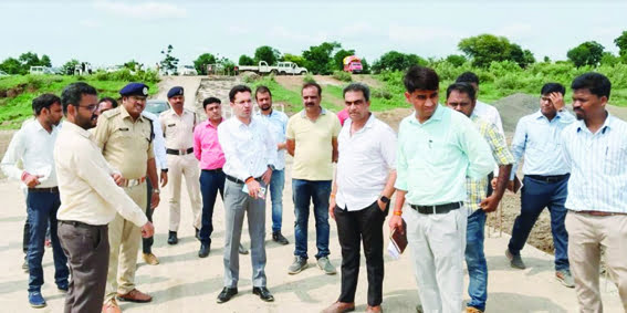 Inspected the under construction culvert and gave instructions to rectify the technical error