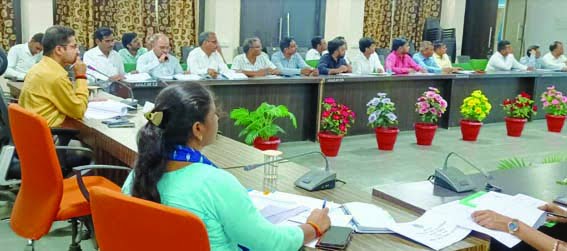 No cattle roams on the road during rainy season