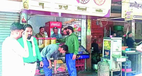 Food Safety Officer inspected Manohar Shree Restaurant