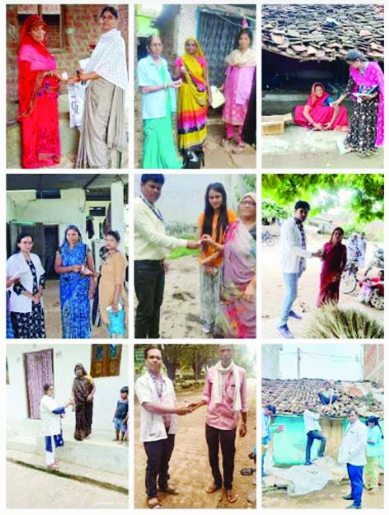 Ayush department is distributing medicines door to door
