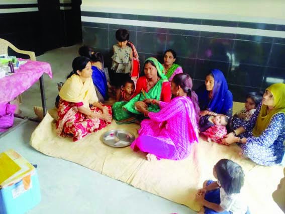Pregnant women staying in ITI