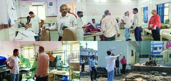 Collector Singh did a surprise inspection of the district hospital