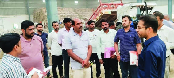 Collector Singh conducted a surprise inspection of moong procurement centers