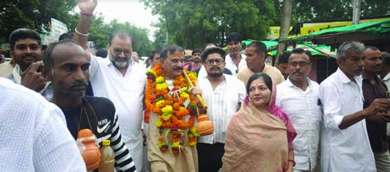 Kavad Yatra was taken out under the leadership of Harda MLA Dr. Dogne