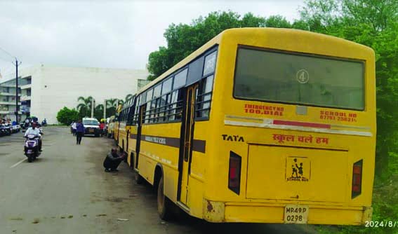 RTO checking on school vehicles