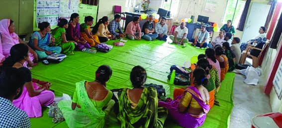 People in development block Kesla