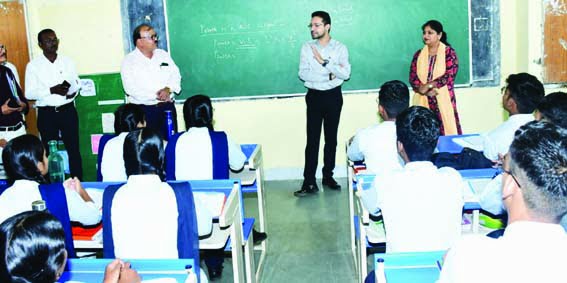 Collector Singh interacted with Class XII students