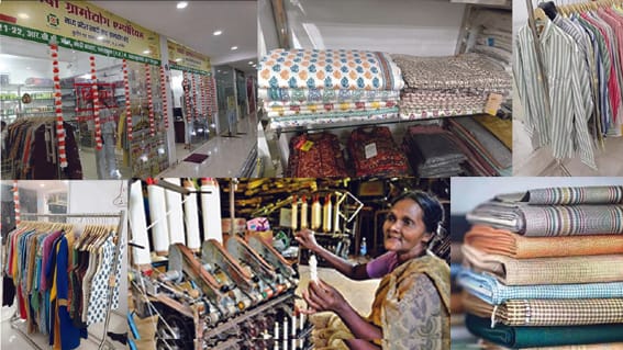 Khadi apparel on the occasion of Gandhi's birth anniversary