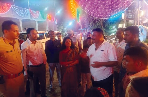 Pipariya SDM visited Durga Pandals