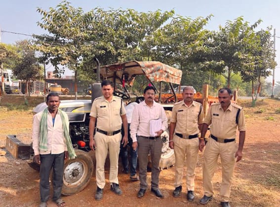 In illegal transportation of murum