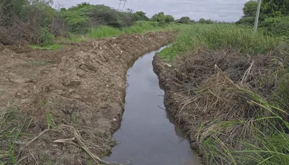 Dewatering of Handia Branch Canal