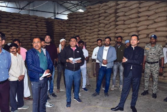 Collector Singh started soybean procurement work
