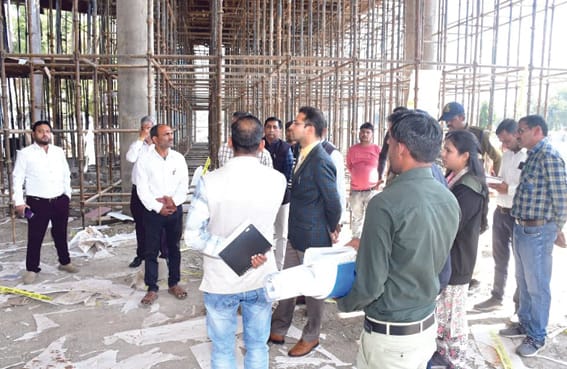 Construction of CM Rise School Khirkiya building