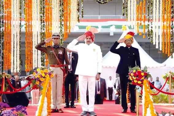 Patriotism and celebrations were held with great zeal in Madhya Pradesh