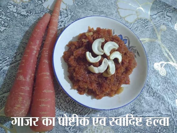 Nutritious and delicious carrot halwa