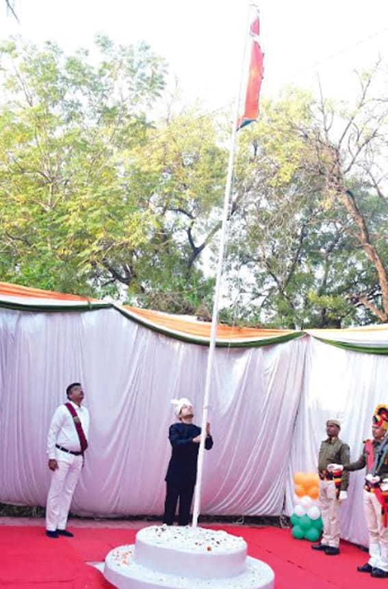 Collector Aditya Singh in the Collectorate and Collector