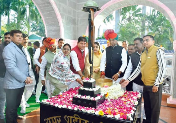 Minister-in-charge Sarang inaugurated the Republic Day