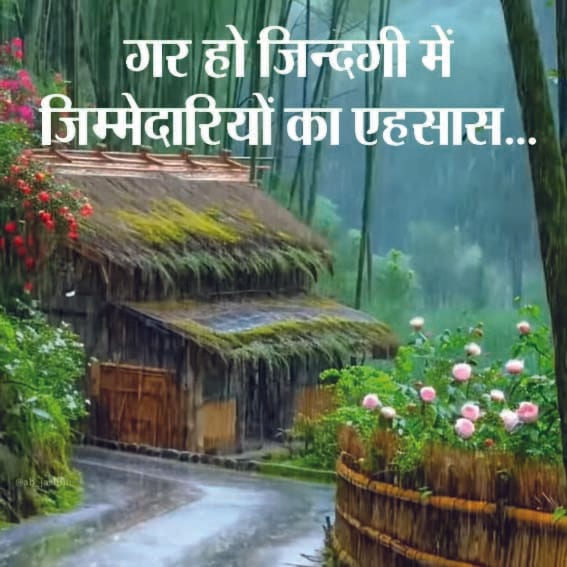 If there is a sense of responsibility in life...