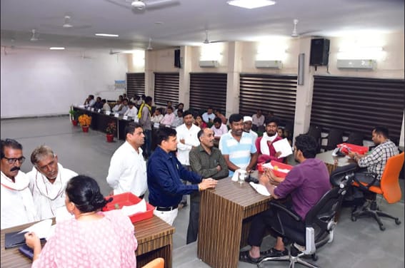 Application given to the collector regarding the problem