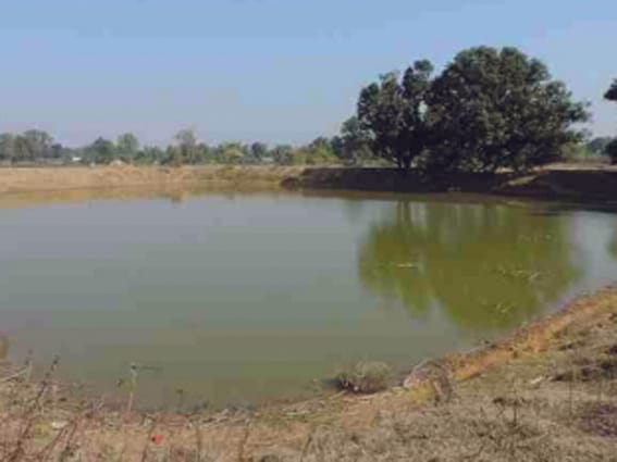 Pond deepening work done in Sagoda
