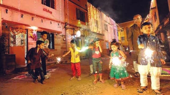 This Diwali, light up your home with diyas.